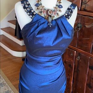 Xscape by Joanna Chen designer blue dress size 4